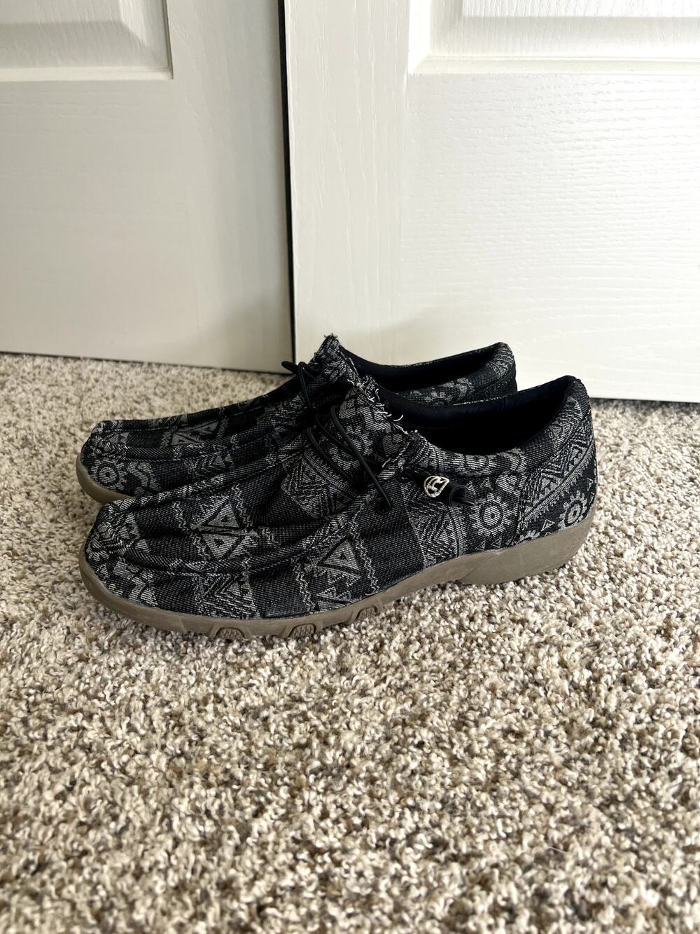 Roper Womens Chillin Aztec Casual Moc Slip On Shoes